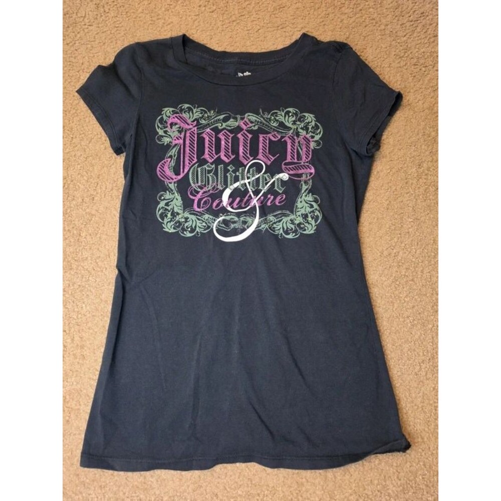 Juicy Couture Glitter & Couture Graphic Tee - fits like a small